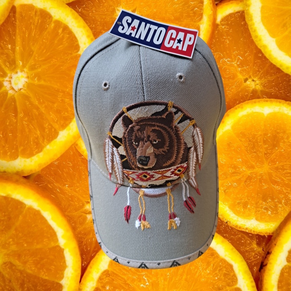 Santo Cap Native Pride Bear Dreamcatcher Embroidered‎ Baseball Cap Hat